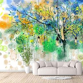 Wall Murals for Bedroom Abstract Great Tree Removable Wallpaper Peel and Stick Wall Stickers - 66x96 inches