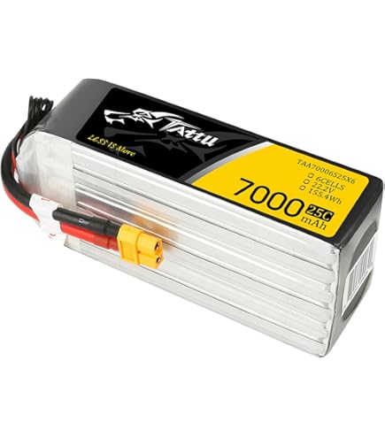 Amazon.com: TATTU R-Line 22.2V 5100mah 6S 95C FPV Lipo Battery