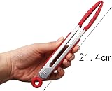ZHIYE 7 Inch Kitchen Tongs Set 4 Stainless Steel Non-Slip Locking Clip Cooking view 4