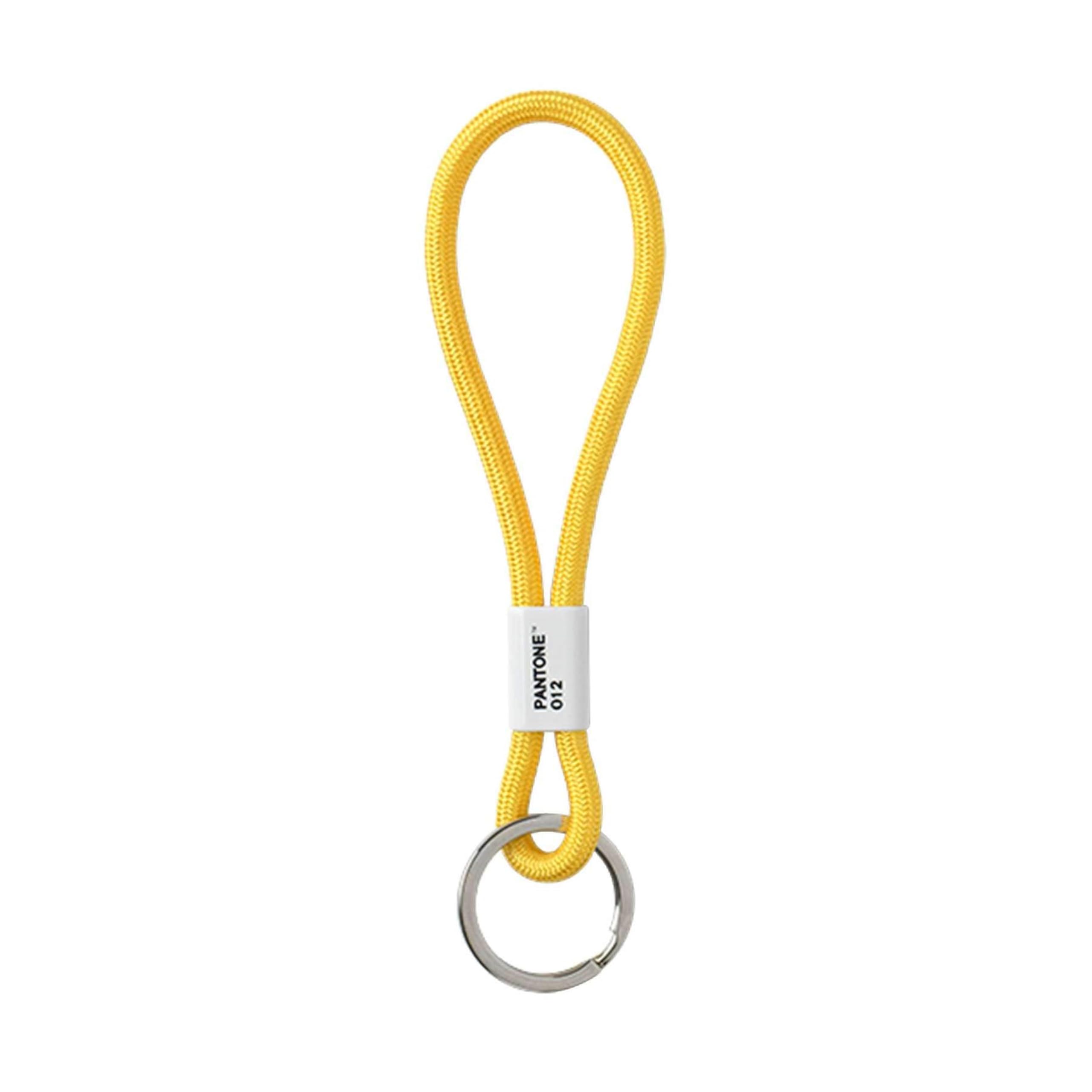 Copenhagen Design PANTONE Key Chain S, short key hanger, nylon, Yellow 012 C, 101300012 โ image 1
