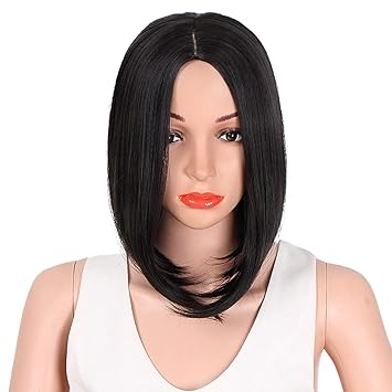 Amazon Com Synthetic Ombre Grey Hair Bob Style Short Wigs