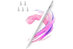 TAIYANG Stylus Pen for iPad 2018-2025 with Palm Rejection,Faster Charge,Tilt Sensitivity iPad Pencil Compatible with A16/10th/9th/8th/7th/6th,Pro 11/13in (M4),Air M3/M2/5th/4th,Pro 11/12.9in,Mini 6/5 (White)