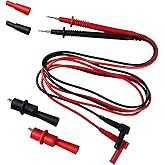 ZIBOO KIT-14 Test Lead Set,Compatible with Fluke Ideal Simpson mprobe/Compatible with Hioki Fieldpiece/Extech/Digital Multimeter/Clamp Meter 4mm Banana Compatible with Hioki Klein Tools 69410