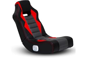 X Rocker Video Gaming Floor Rocker Chair, Built-in Audio Speakers, Foldable for Bedroom or Game Room, Gifts for Gamers, Boys Girls Teens 5-17
