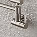 KES Pot Filler Faucet Lead Free Stainless Steel Double Joint Swing Arm and 360 Degree Rotating Aerator Kitchen Sink Faucet Wall Mount Brushed Finish, KN9250-BS