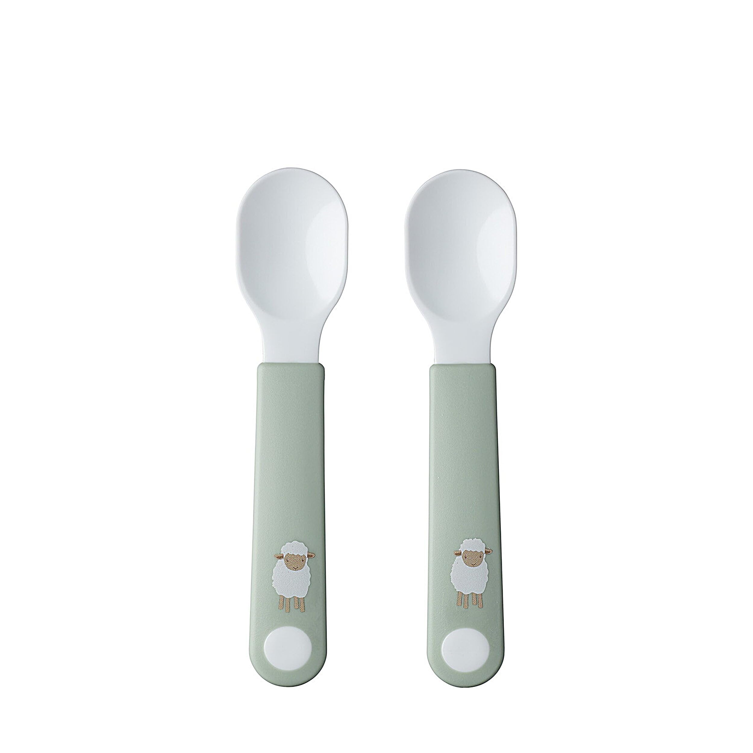 Mepal – Self-Feeding Spoon Mepal Mio – Baby Practice Spoon – Baby Utensil for Independent Eating – Dishwasher Safe & BPA-Free – Set of 2 - Little Farm, 108031065399