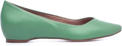 Urban CUÑA – Manoletina con cuña Interna Verde : Amazon.es: Zapatos y  complementos