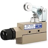BAOMAIN BM-6004 Limit Switch 15A 250VAC IP65 Roller Plunger Switch | IP65 waterproof 15A 250VAC heavy-duty roller plunger limit switch, durable &amp; precise for air curtains &amp; doors