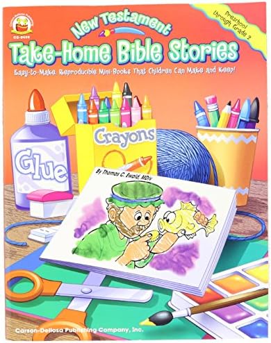 Carson Dellosa Publications CD-0499 New Testament Take-Home Bible Stories Book, 8.5" Wide, 11" Length, 0.25" Height