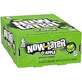 Now and Later Original Taffy Chews Candy, 0.93 Bar, apple, 22.32 Ounce (Pack of 24)