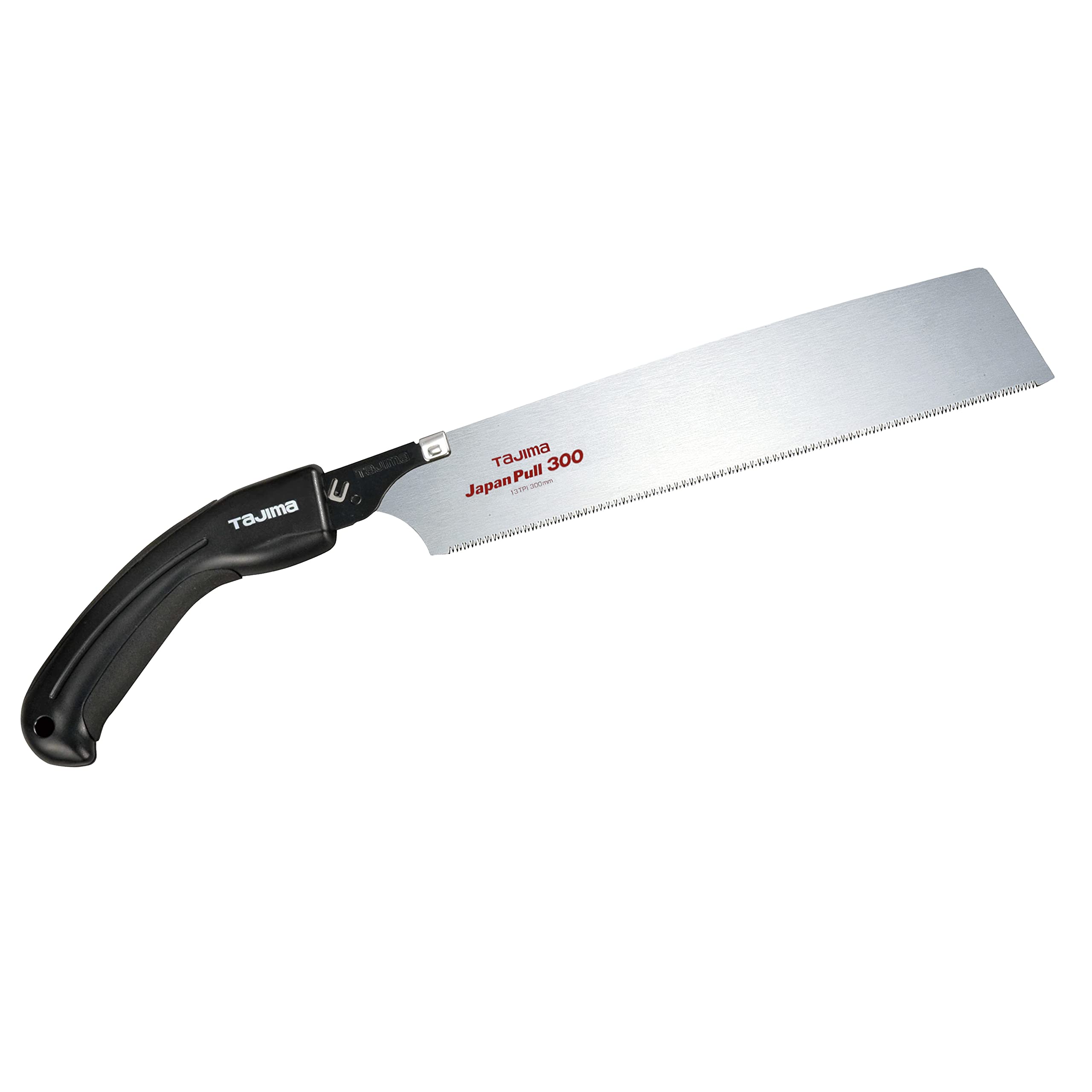 Tajima JPR300 "Japan-Pull" Precision Pull-Stroke Saw, Black/Silver, 300 mm