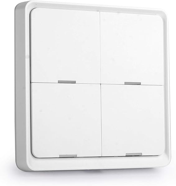 Festnight Tuya ZigBee Wireless Smarts Szenenschalter 4 Gang Szenario Schalter 4 Straenplatten Szenenschlssel Tuya Smarts Home Assistant Smarts Home Automatisierung Kompatibel mit Alexa Google Home
