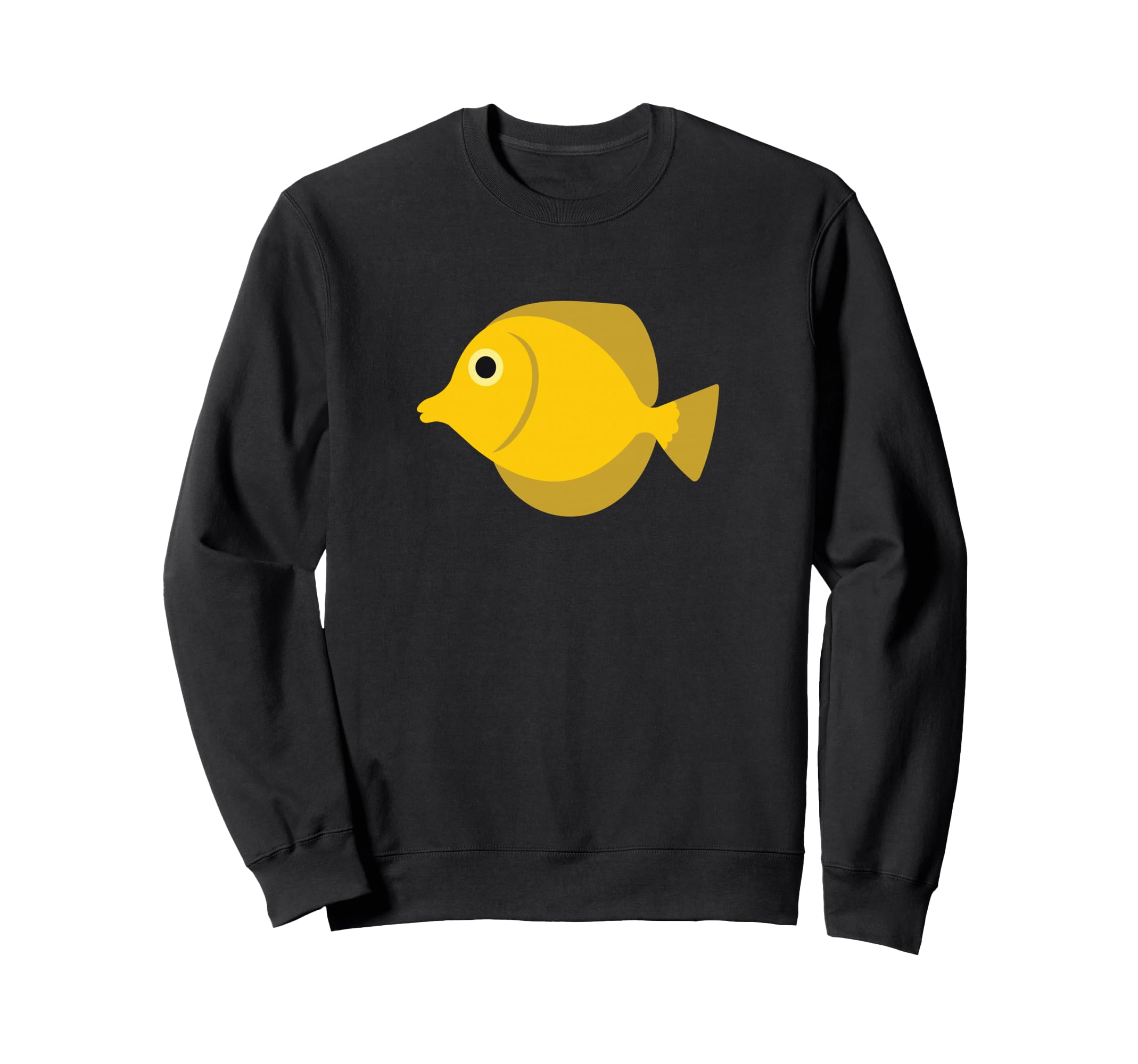 Yellow Tang Fish Print Sweatshirt
