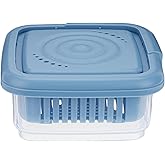 Soap Dish, Square Soap Travel Case with Drainage Layer, Leak-Proof Soap Container for Gym, Bathroom, Traveling, Camping, Soap Bar Shampoo Holder for Shower (Blue)