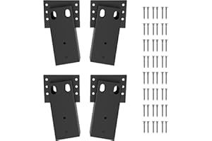 MIXXIDEA Metal Elevated Deer Blind Bracket Heavy Duty Steel Deer Stand Compound Angle Platform Brackets for Tree House, Deer Station, Swing Set, Observation Platform, 4 Pack