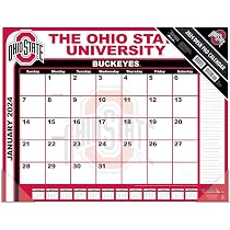 Amazon.com : Ohio State Buckeyes 2024 12x12 Team Wall Calendar : Office  Products