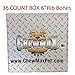 ChewMax Roasted Rib Bones 36 Count of 6 Inch 100% Natural Roasted Rib Bones Made in the USA