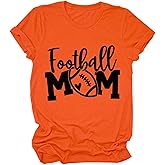 Noffish Women Football Mom Shirt Gift T-Shirt for Mom