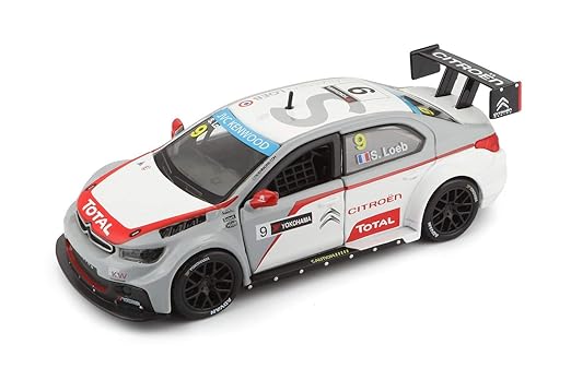 Burago 1/32 Scale Citroen C-Elyse WTCC 2014 (Sebastien Loeb)-(White)