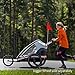 Hamax Outback Multi-Sport Child Bike Trailer + Stroller +Jogger (One Seat, Charcoal/Red)