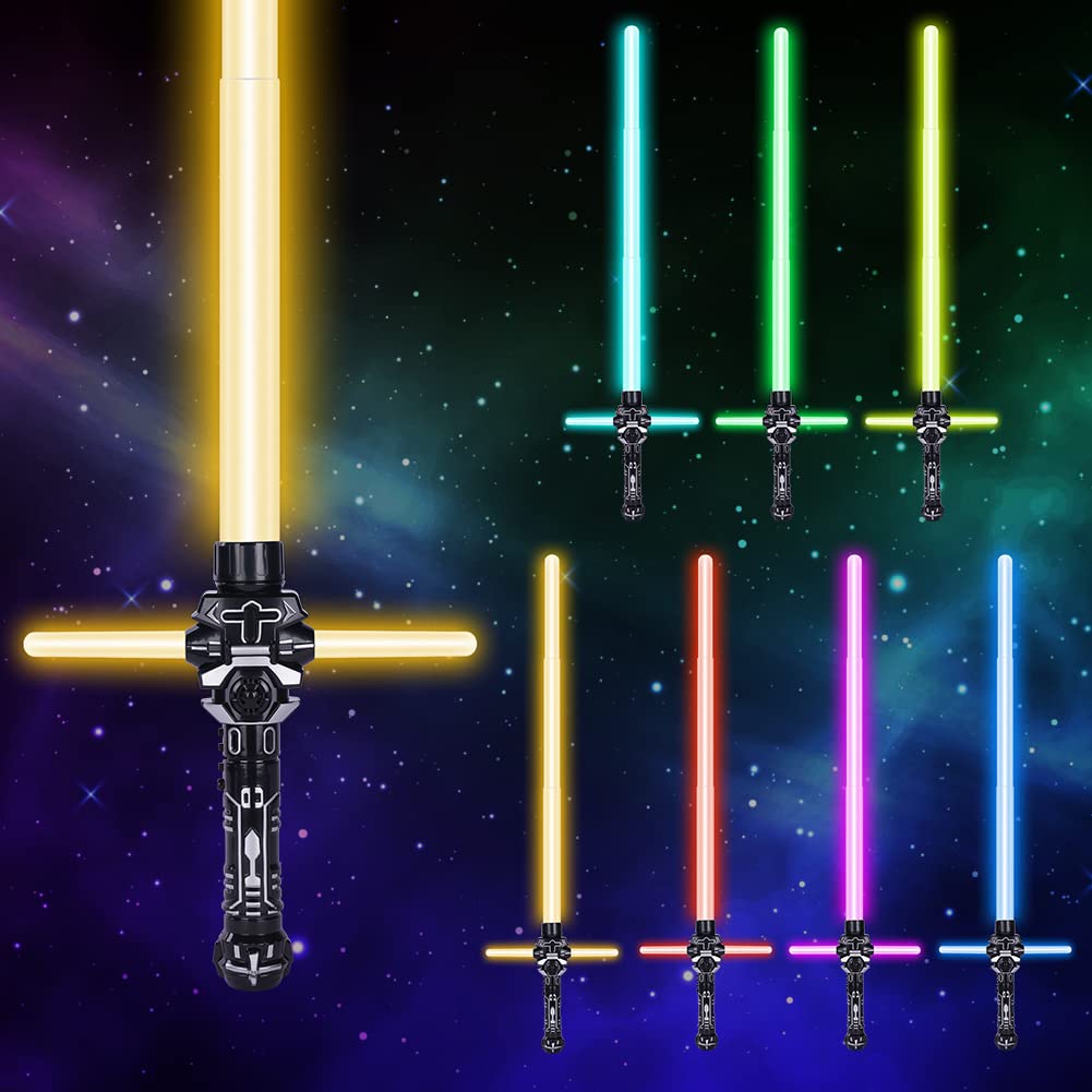 Photo 1 of OSDUE Lightsaber, 2-in-1 Light Up Saber with FX Sound, 7 Colors Retractable Lightsaber for Kids, LED Sword Toys for Adults Kids Birthday Halloween Cosplay, Xmas Present, Metroid and Warrior