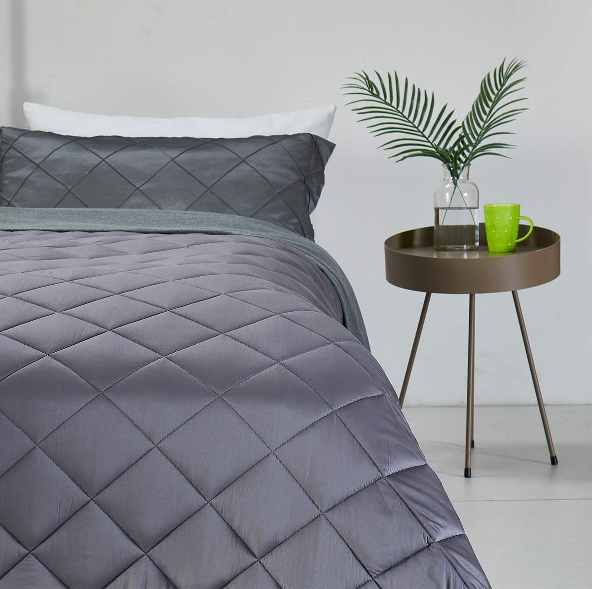 Grey, 608015LB ZZZhen Weighted Blanket High Breathability or Weighted