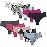 Kit 10 Calcinhas Tanga Sem Costura - Corte Laser | Amazon.com.br
