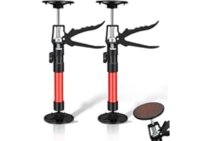 LDVROH 2Pack Cabinet Jacks for Installing Cabinets, Adjustable Support Pole 12" to 24" Premium Steel Support Rod, Third Hand Tool for Installation for Drywall Jack& Cargo Bars, 132 LB Capacity