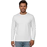 INGEAR Men's Ultra Soft Casual Base Layer Polyblend Long Sleeve T-Shirt, Crewneck, Lightweight Jersey Fabric,