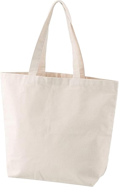 Amazon Co Jp ベーシックスタンダード キャンバス コットン トートバッグ 無地 厚手 12oz たっぷり 特大容量 39 33 14cm ホーム キッチン