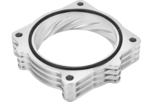 Akozon Throttle Body Spacer, Aluminum Replacement Wide Application for 1500 5.7l V8 HEMI 2009‑2018