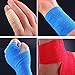 ESUPPORT 2 Inches X 5 Yards Self Adherent Cohesive Wrap Bandages Strong Elastic First Aid Tape for Wrist Ankle Black Pack of 10
