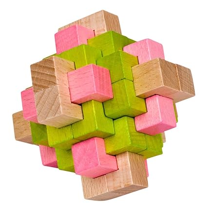 DYTesa Colorful 24 Locks Beech Assembly Toy Stress Reliver Adults Students Puzzles