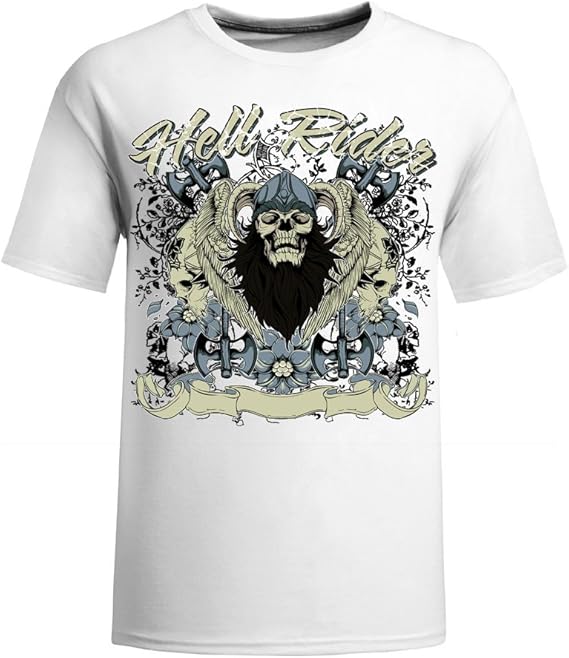 Amazon 頭蓋骨漫画のスタイルのメンズの白tシャツ15新しい服 Tシャツ カットソー 通販