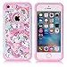 Sunshine-Tech for iPhone 5s, Rainbow Unicorn Pattern Shock-Absorption Hard PC and Inner Silicone Hybrid Dual Layer Armor Defender Case Cover for Apple iPhone 5S iPhone 5 （Not for iPhone SE 2020）