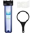 Geekpure 20 Inch Whole House Water Filter Housing – 1 Inch NPT, Refurbished, With Wrench & Bracket