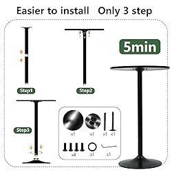 FDW Pub Table 40 Inch Height Cocktail Table Round