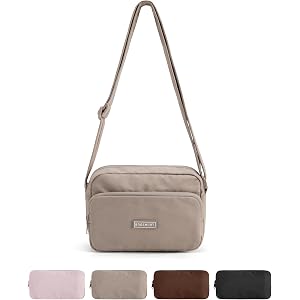 BAGSMART Mini Foldable Crossbody Bags for Women, Cute Travel Purses | 2.4L mini for daily travel campus, water-resistant slin