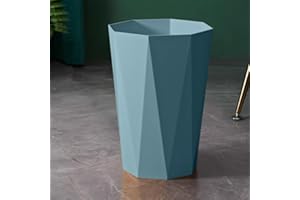 Polygon Small Trash Can, Trash Can Wastebasket Plastic Trash Bin Garbage Container Rubbish Can Paper Basket Office Organizer 