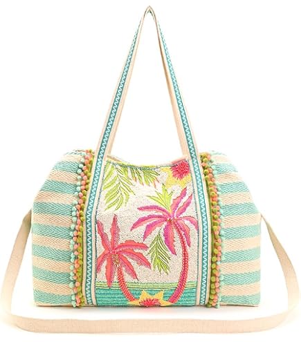 America & Beyond Amalfi Beaded Tote – Size : 24