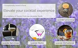 Organic Lavender Cocktail Picks - 50 Aromatic