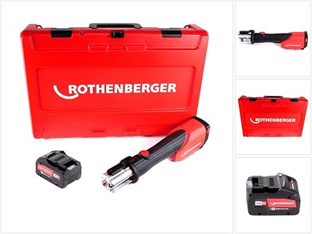 Rothenberger Romax 4000 Machine A Presser Electrique 18 V Li Ion Dans Mallette De Transport Avec Batterie 8 Ah Sans Chargeur Amazon Fr Bricolage