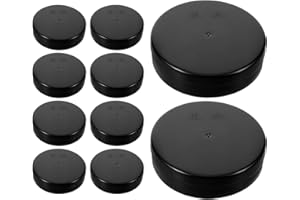 DIYEAH 10pcs Small Round Matte Ink Well Set with Lid, Traditional Chinese Calligraphy Ink Stone Tray