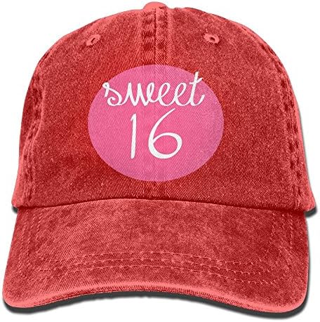 GqutiyulU A Sweet Sixteen Adult Cowboy Hat Red