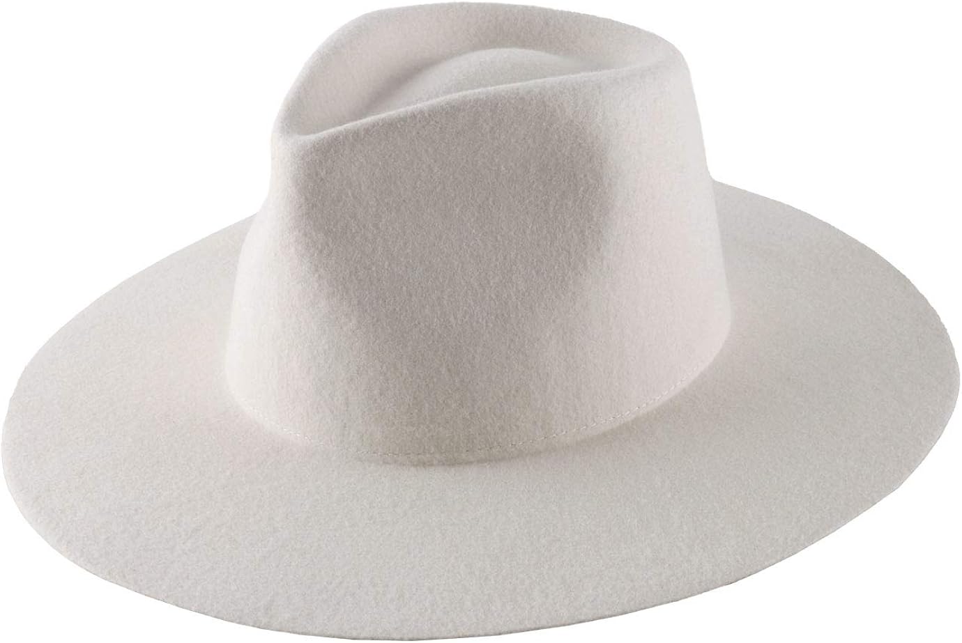 Classic Italy Wide Brim Felt Fedora Hat White XLarge Amazon.co.uk