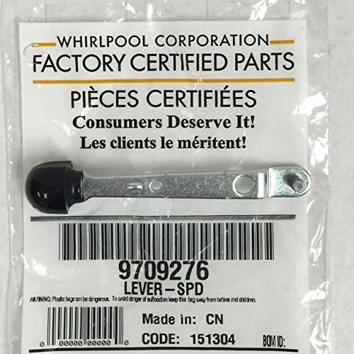 9709276 Genuine OEM KitchenAid Mixer Speed Control Lever Knob Black 3184193