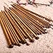 18 Pieces Bamboo Knitting Needles Set NUOMI Single Round Pointed Straight Wooden Knitting Kits, 18 Sizes from 2.0mm to 10.0mm