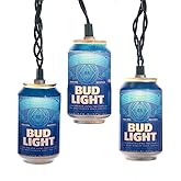Budweiser Kurt Adler 10-Light Bud Light Beer Can Light Set