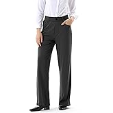 JOYCATCH Dress Pants Business Casual Straight Leg Work Pants Pull On Office Trousers for Women