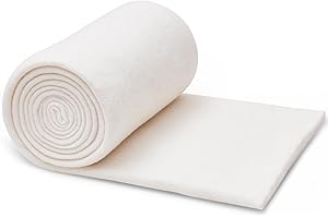 RRKTP Cotton Quilting Batting Microwave Safe for Bowl Cozies,Cotton Lightweight Lining for Potholders Quilting,36" x 5 Yards Soft Batting for Quilting, Batting for Sewing Handmade Quilts&DIY